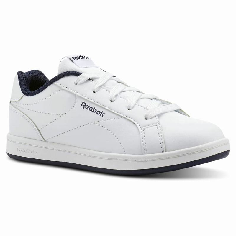 Tenisi Reebok Royal Complete Clean Baieti Albi/Bleumarin Romania CM3951TR